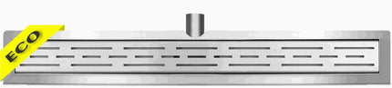 Xellanz Eco douchegoot met muurflens en rooster 70 x 7 cm RVS | Schwertz & Co