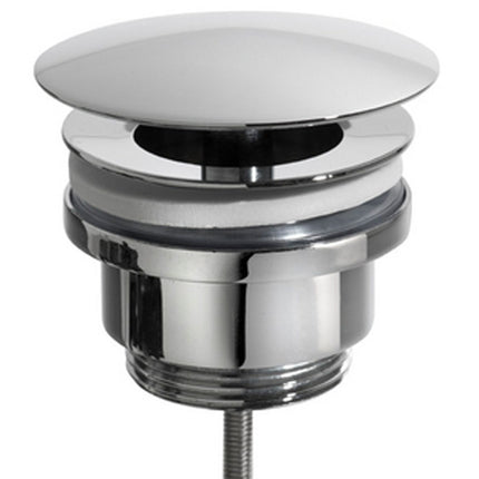 Wiesbaden UniMatch open afvoerplug 5/4 inch chroom | Schwertz & Co