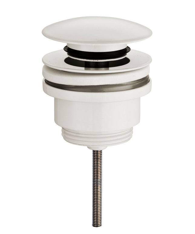 Wiesbaden UniMatch clickwaste afvoerplug 5/4 inch mat wit | Schwertz & Co