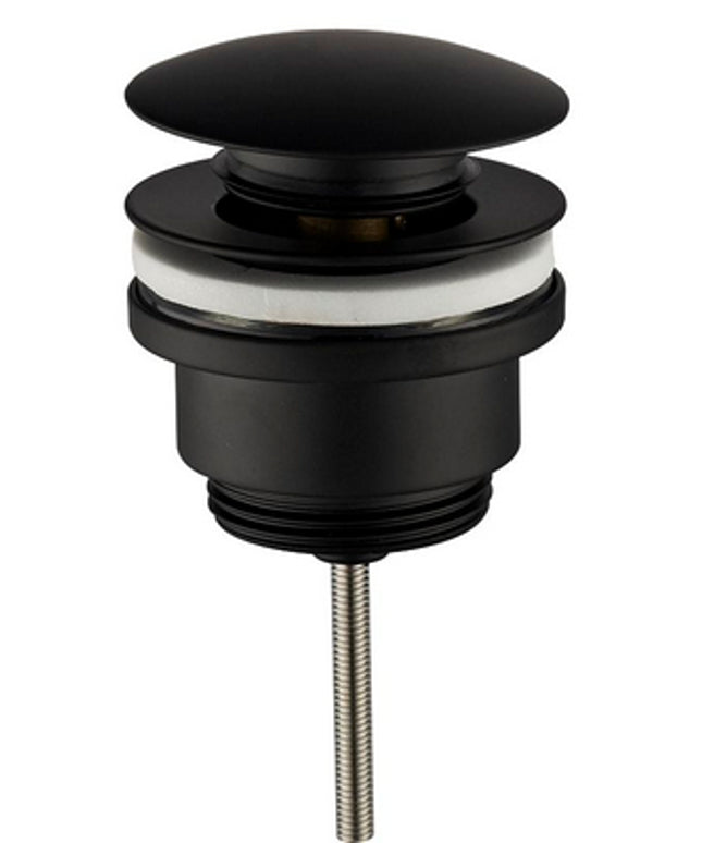 Wiesbaden UniMatch clickwaste afvoerplug 5/4 inch mat zwart | Schwertz & Co