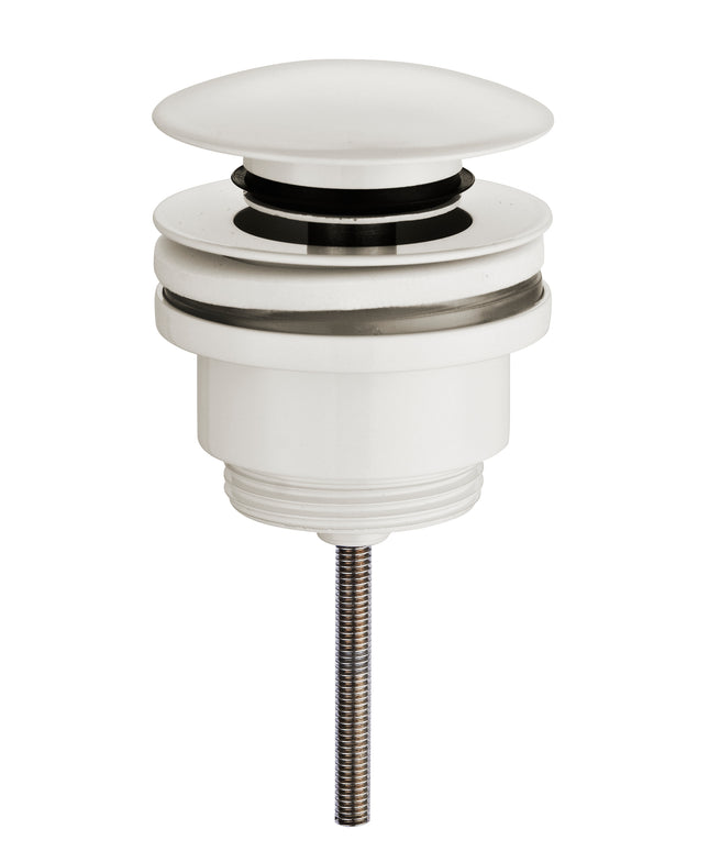 Wiesbaden UniMatch clickwaste afvoerplug 5/4 inch glans wit | Schwertz & Co