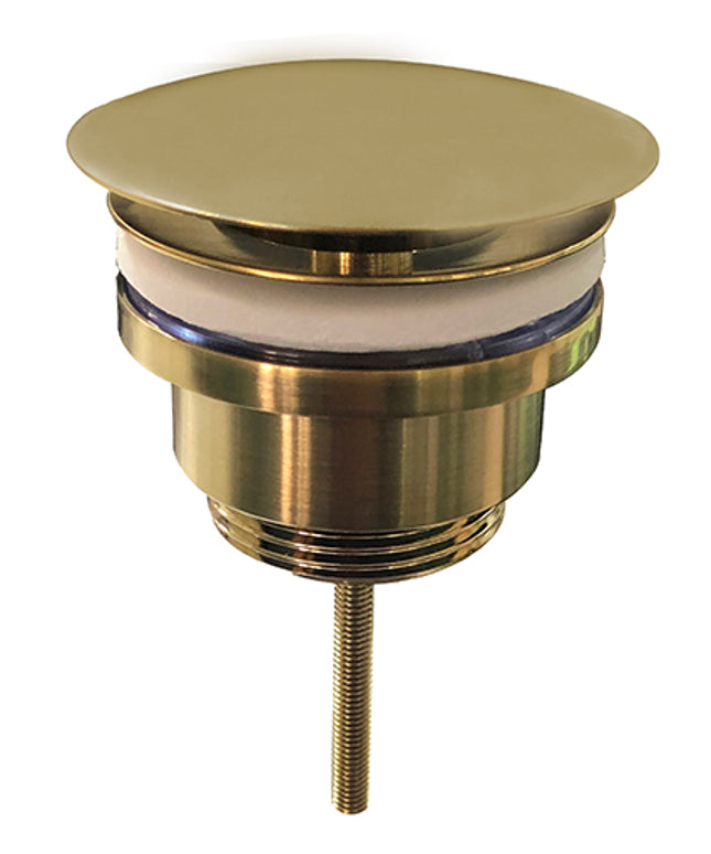 Wiesbaden UniMatch open afvoerplug 5/4 inch geborsteld messing | Schwertz & Co