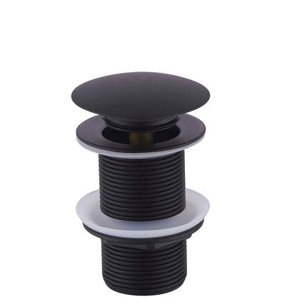 Wiesbaden UniMatch clickwaste afvoerplug verlengd 5/4 inch mat zwart | Schwertz & Co