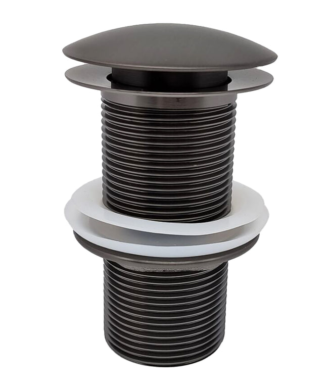 Wiesbaden UniMatch clickwaste afvoerplug verlengd 5/4 inch gunmetal | Schwertz & Co