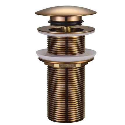 Wiesbaden UniMatch clickwaste afvoerplug verlengd 5/4 inch geborsteld brons koper PVD | Schwertz & Co
