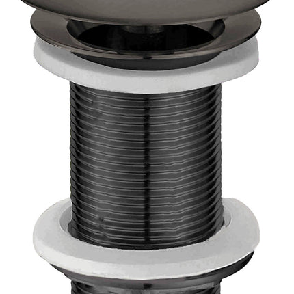 Wiesbaden UniMatch open afvoerplug verlengd gunmetal | Schwertz & Co