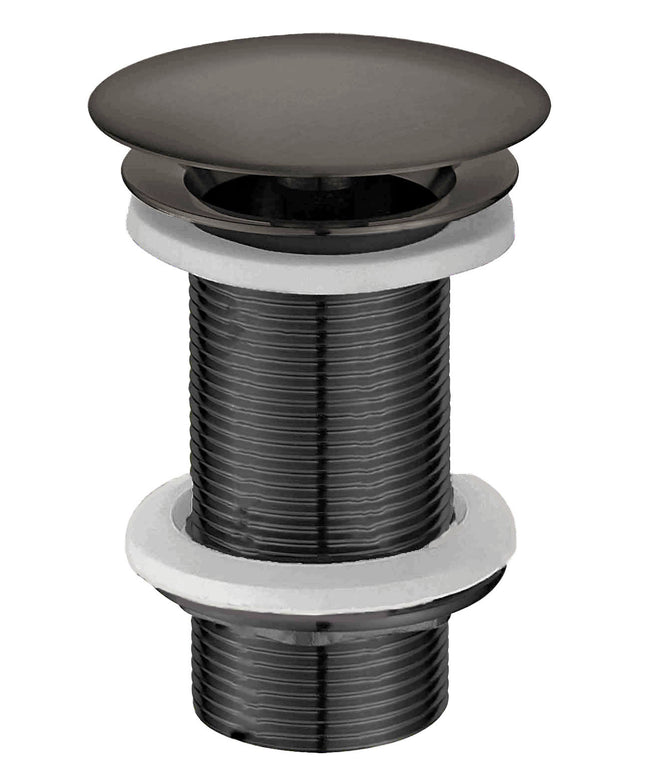 Wiesbaden UniMatch open afvoerplug verlengd gunmetal | Schwertz & Co