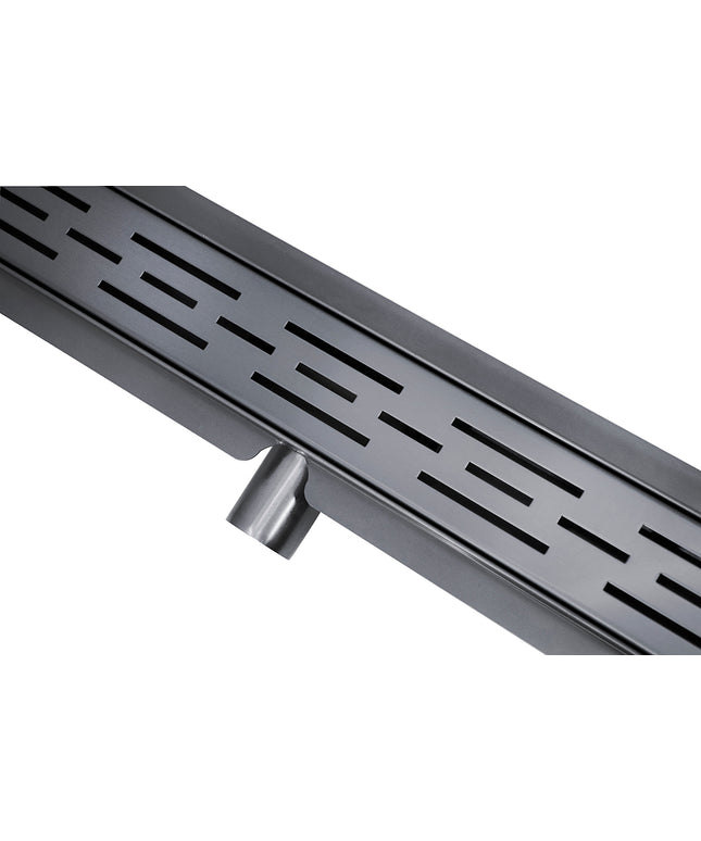 Wiesbaden douchegoot 100 x 7 cm gunmetal - sfeerfoto | Schwertz & Co