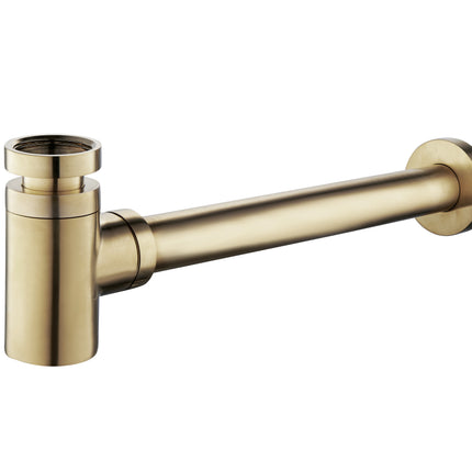 Wiesbaden UniMatch fonteinsifon 5/4 x 32 mm geborsteld messing | Schwertz & Co