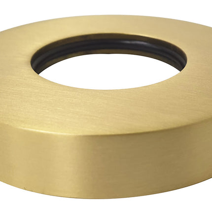 Wiesbaden UniMatch sifonrozet 32 x 65 mm geborsteld messing | Schwertz & Co