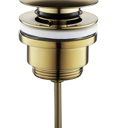 Wiesbaden UniMatch clickwaste afvoerplug 5/4 inch geborsteld messing PVD | Schwertz & Co