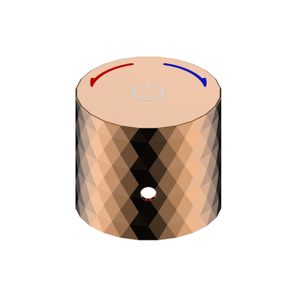 ALONI Flow drukknop opbouwkraan – Glanzend rosé koper