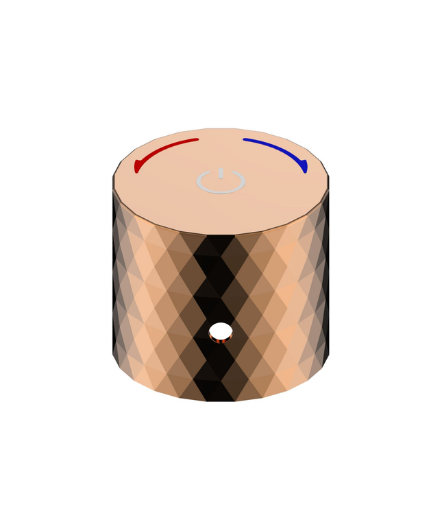 ALONI Flow drukknop opbouwkraan – Glanzend rosé koper