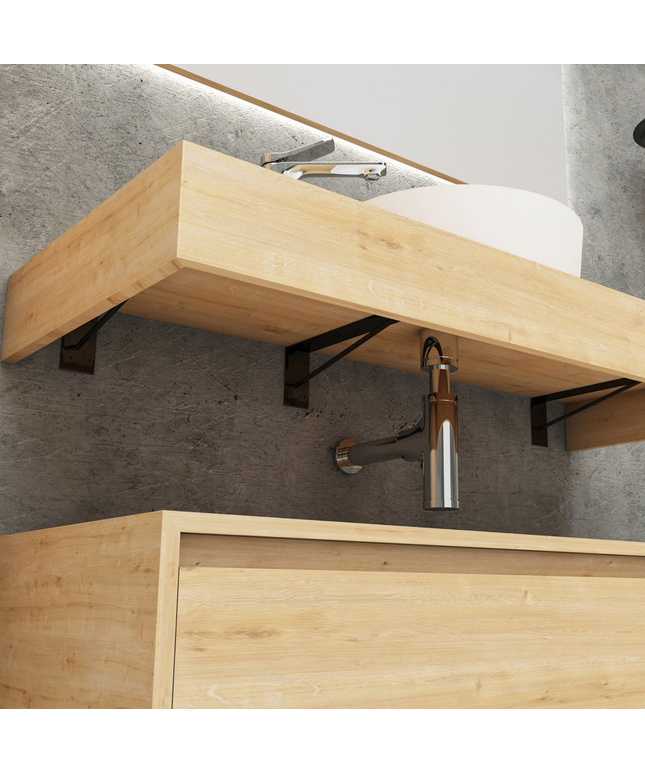 ALONI LINA wastafelonderkast – 120 cm – Eiken