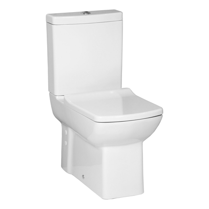 Creavit Lara staand toilet / vloertoilet met sproeier (bidet) – muur/onder-uitgang – wit