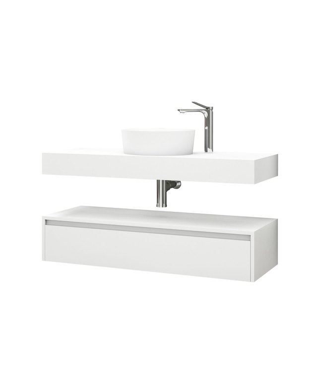 ALONI LINA wastafelonderkast – 120 cm – Mat wit