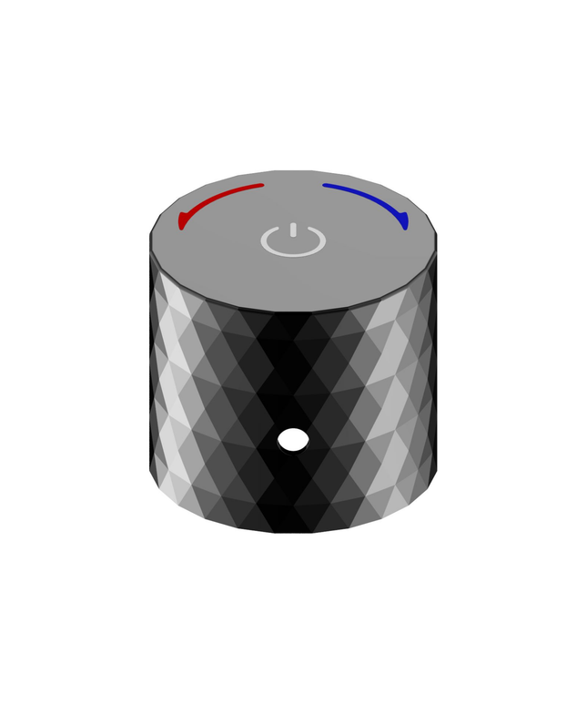 ALONI Flow drukknop opbouwkraan – Glanzend zwart