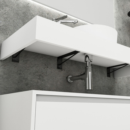 ALONI LINA wastafelonderkast – 120 cm – Mat wit