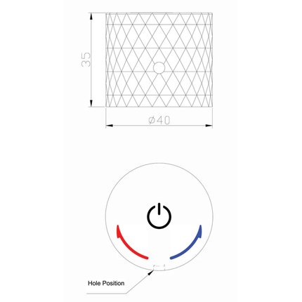 ALONI Flow drukknop opbouwkraan – Glanzend zwart