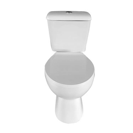 Aloni Pro duoblok / staand toilet – S-trap vloeruitlaat – met reservoir – dubbele spoeling – met softclose zitting – glanzend wit