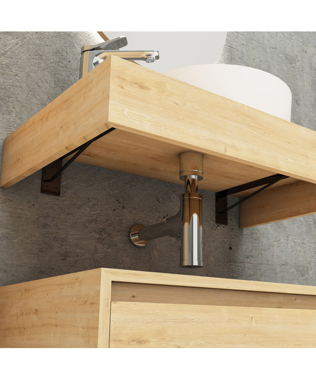 ALONI LINA wastafelonderkast – 80 cm – Eiken