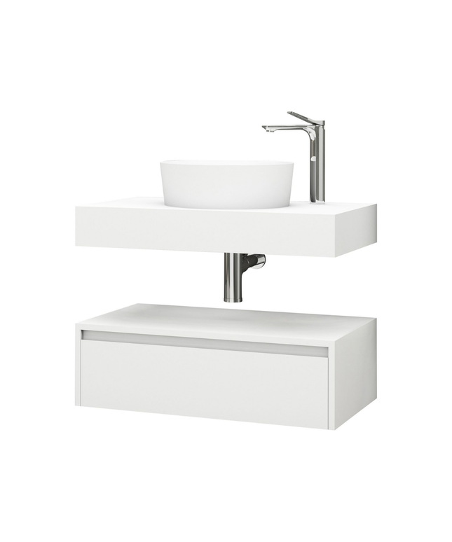 ALONI LINA wastafelonderkast – 80 cm – Mat wit