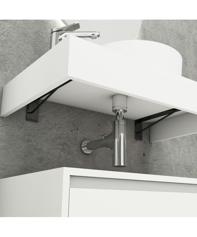 ALONI LINA wastafelonderkast – 80 cm – Mat wit