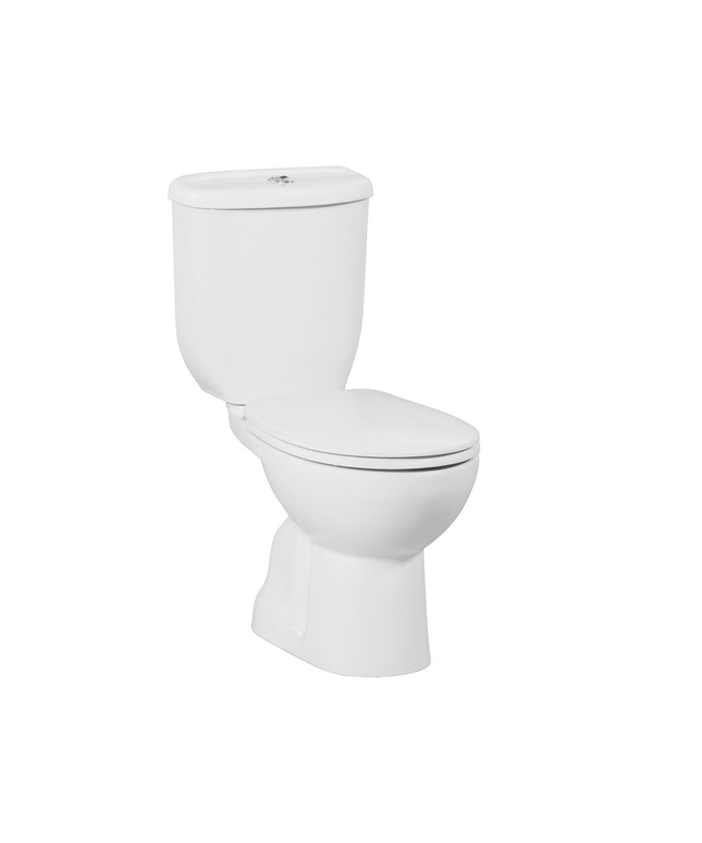 Creavit Sedef staand toilet / vloertoilet met sproeier (bidet) – S-trap vloeruitlaat – wit