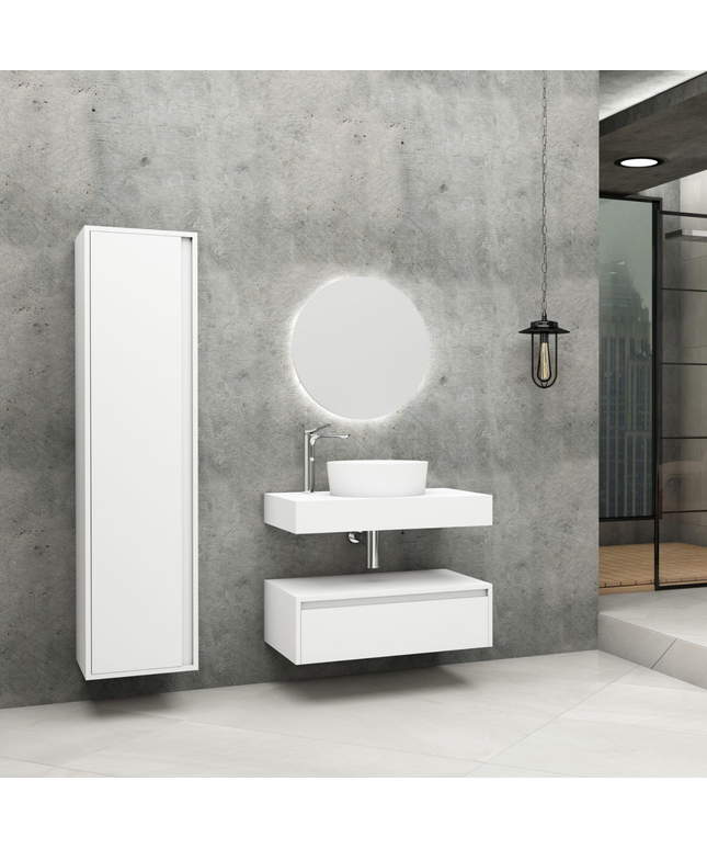 ALONI LINA wastafelonderkast – 80 cm – Mat wit
