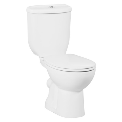 Creavit Sedef staand toilet / vloertoilet met sproeier (bidet) – P-trap muuruitgang – wit