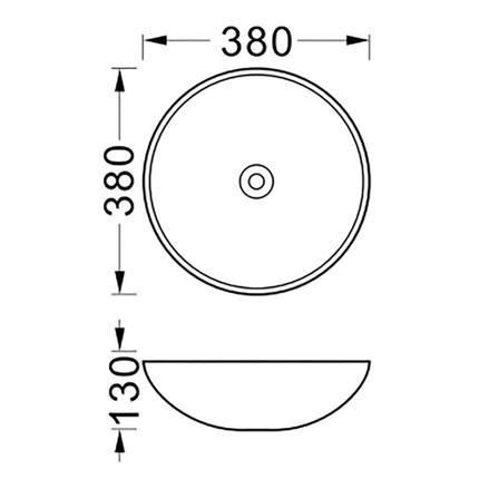 ALONI Tivra Waskom – 38x13 cm – Zwart/Goud Marmerlook – Inclusief Click Waste