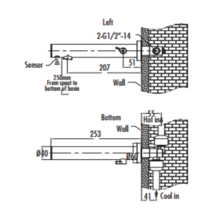 Creavit sensorkraan met warmteregelaar – Chroom
