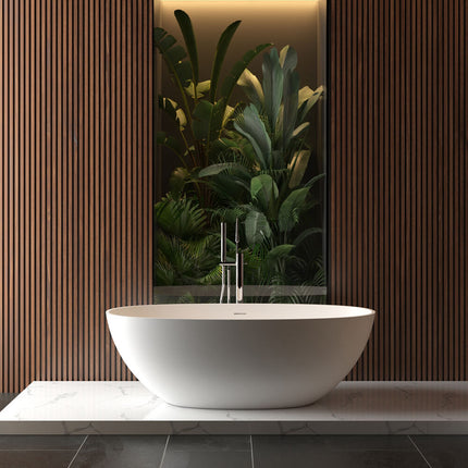 Wiesbaden Chiek vrijstaand ligbad 165 x 75 cm mat wit - detailfoto | Schwertz & Co