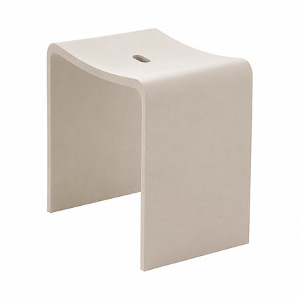 Wiesbaden Zita kruk solid surface beige - detailfoto | Schwertz & Co