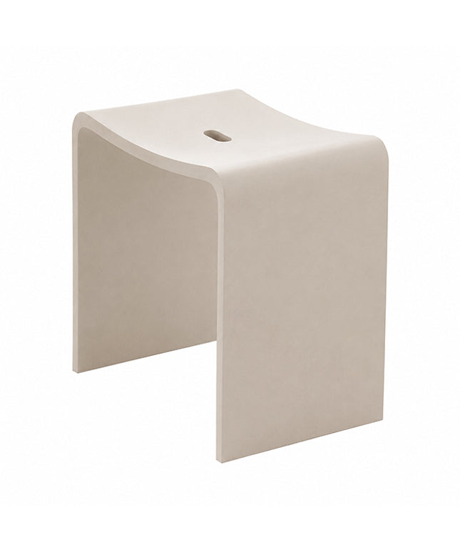 Wiesbaden Zita kruk solid surface beige - detailfoto | Schwertz & Co