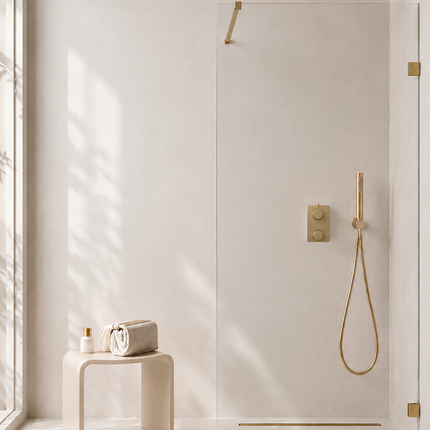 Wiesbaden Zita kruk solid surface beige - detailfoto afwerking | Schwertz & Co