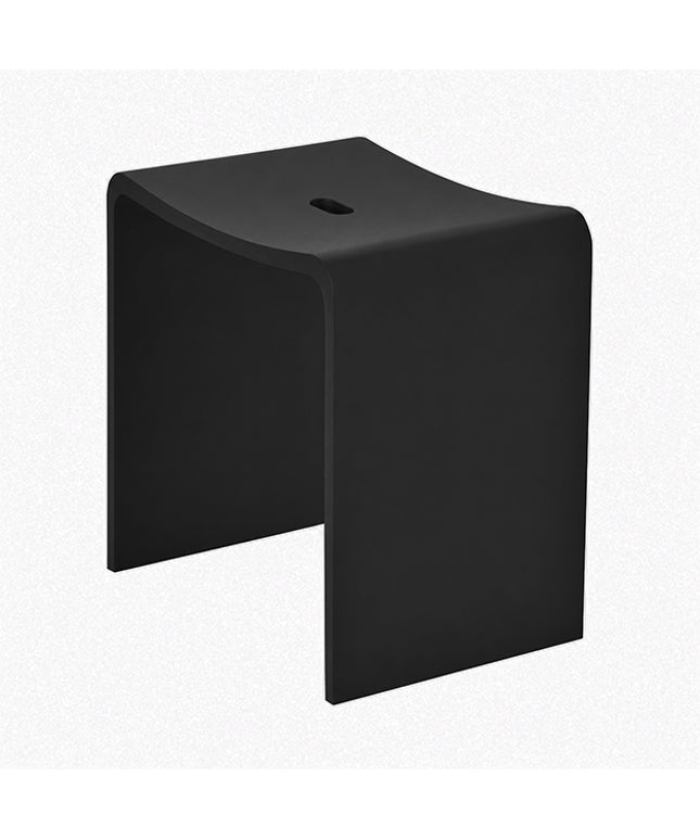 Wiesbaden Zita kruk solid surface mat zwart - detailfoto | Schwertz & Co