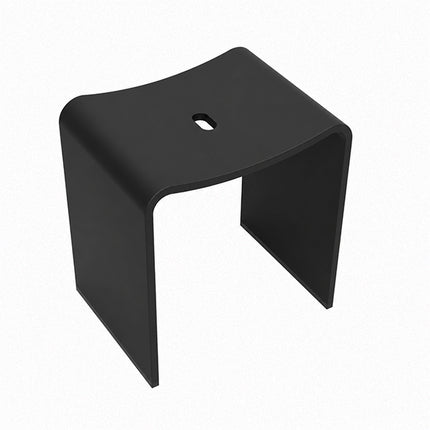 Wiesbaden Zita kruk solid surface mat zwart | Schwertz & Co