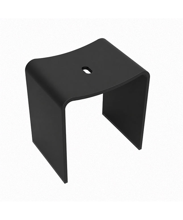 Wiesbaden Zita kruk solid surface mat zwart | Schwertz & Co