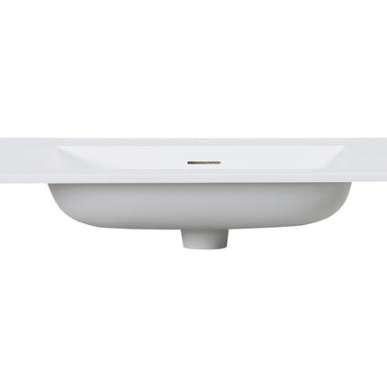 Wiesbaden Laro wastafel met 1 kraangat solid surface mat wit 80 x 48 cm - sfeerfoto | Schwertz & Co