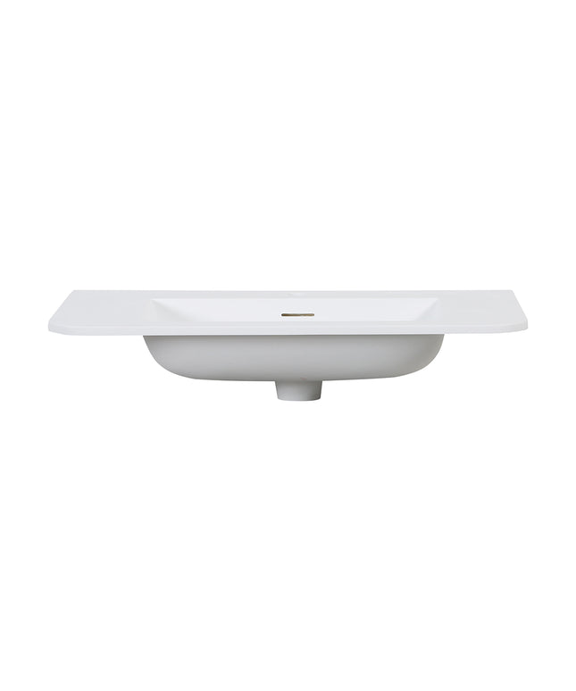Wiesbaden Laro wastafel met 1 kraangat solid surface mat wit 80 x 48 cm - sfeerfoto | Schwertz & Co