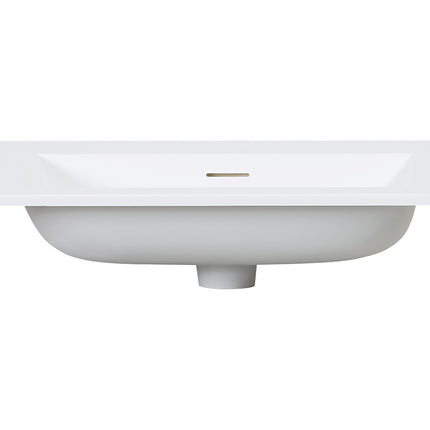 Wiesbaden Laro wastafel zonder kraangat solid surface mat wit 80 x 48 cm - sfeerfoto | Schwertz & Co