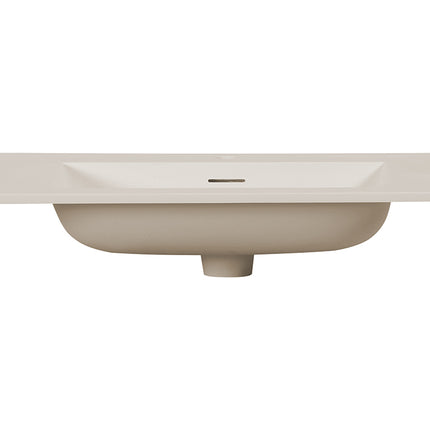 Wiesbaden Laro wastafel met 1 kraangat 80 x 48 cm solid surface beige - sfeerfoto | Schwertz & Co