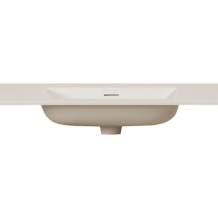Wiesbaden Laro wastafel zonder kraangat solid surface beige - sfeerfoto | Schwertz & Co