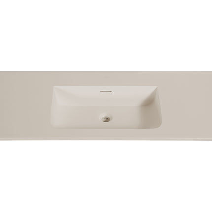 Wiesbaden Laro wastafel 120 x 48 cm beige zonder kraangat - detailfoto | Schwertz & Co