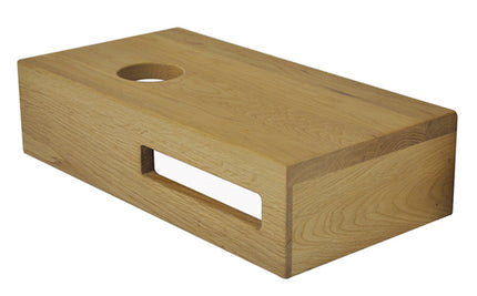 Wiesbaden Oak planchet massief eiken links - detailfoto ophangbeugels | Schwertz & Co