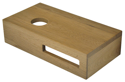 Wiesbaden Oak planchet 40 x 21 x 10 cm massief eiken links | Schwertz & Co