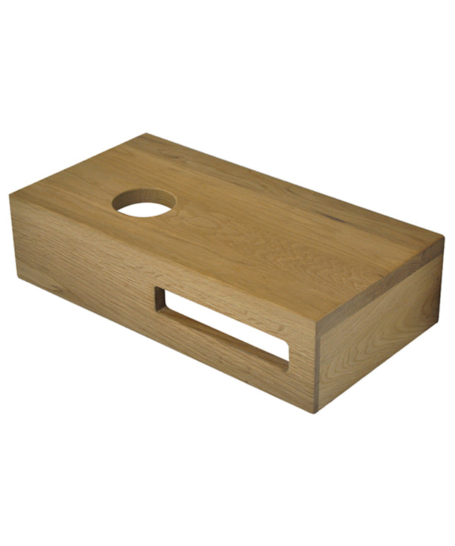 Wiesbaden Oak planchet 40 x 21 x 10 cm massief eiken links | Schwertz & Co