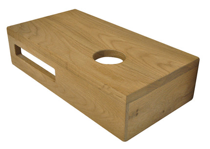 Wiesbaden Oak planchet 40 x 21 x 10 cm massief eiken rechts | Schwertz & Co