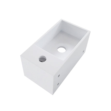 Wiesbaden Julia fontein rechts 35 x 20 cm solid surface mat wit - sfeerfoto | Schwertz & Co